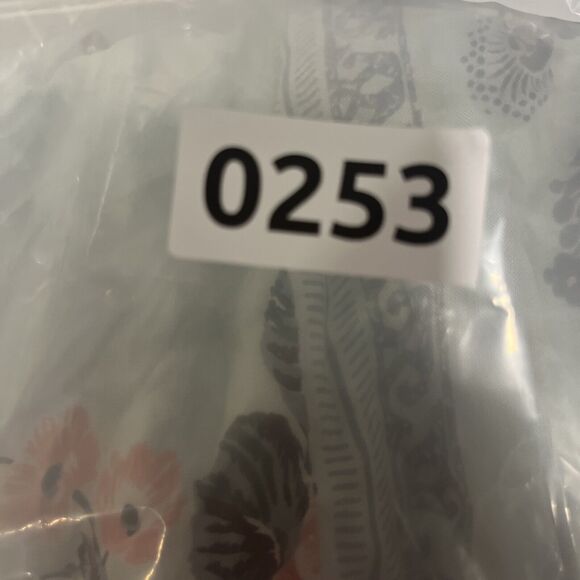 Angie Women's White Pink Floral Kimono Open Cardigan S Flowy Boho Cottage Blooms - Picture 10 of 10